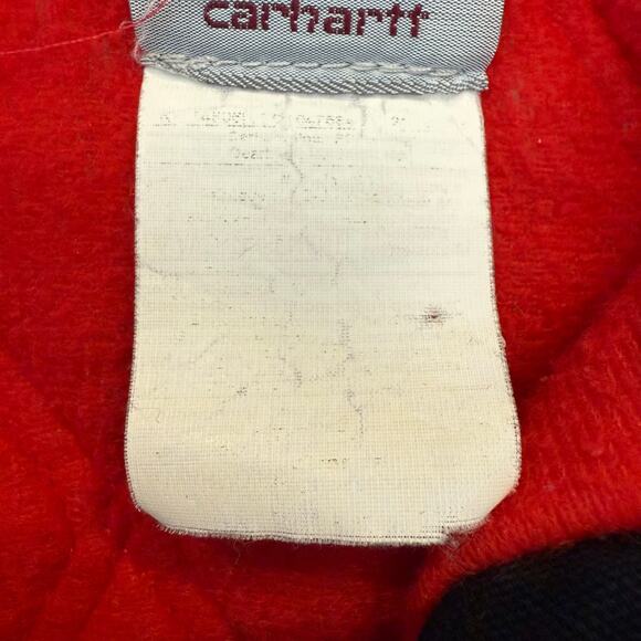 Carhartt J13 BLK Santa Fe Canvas Fleece Lined Jacket XL - Picture 9 of 14